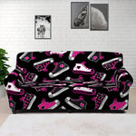 Emo Shoes Pattern Print Sofa Cover