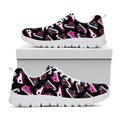 Emo Shoes Pattern Print White Running Shoes