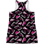 Emo Shoes Pattern Print Women's Racerback Tank Top