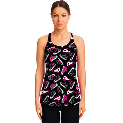 Emo Shoes Pattern Print Women's Racerback Tank Top