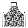 Emo Skull Pattern Print Apron