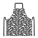 Emo Skull Pattern Print Apron