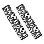 Emo Skull Pattern Print Car Seat Belt Covers
