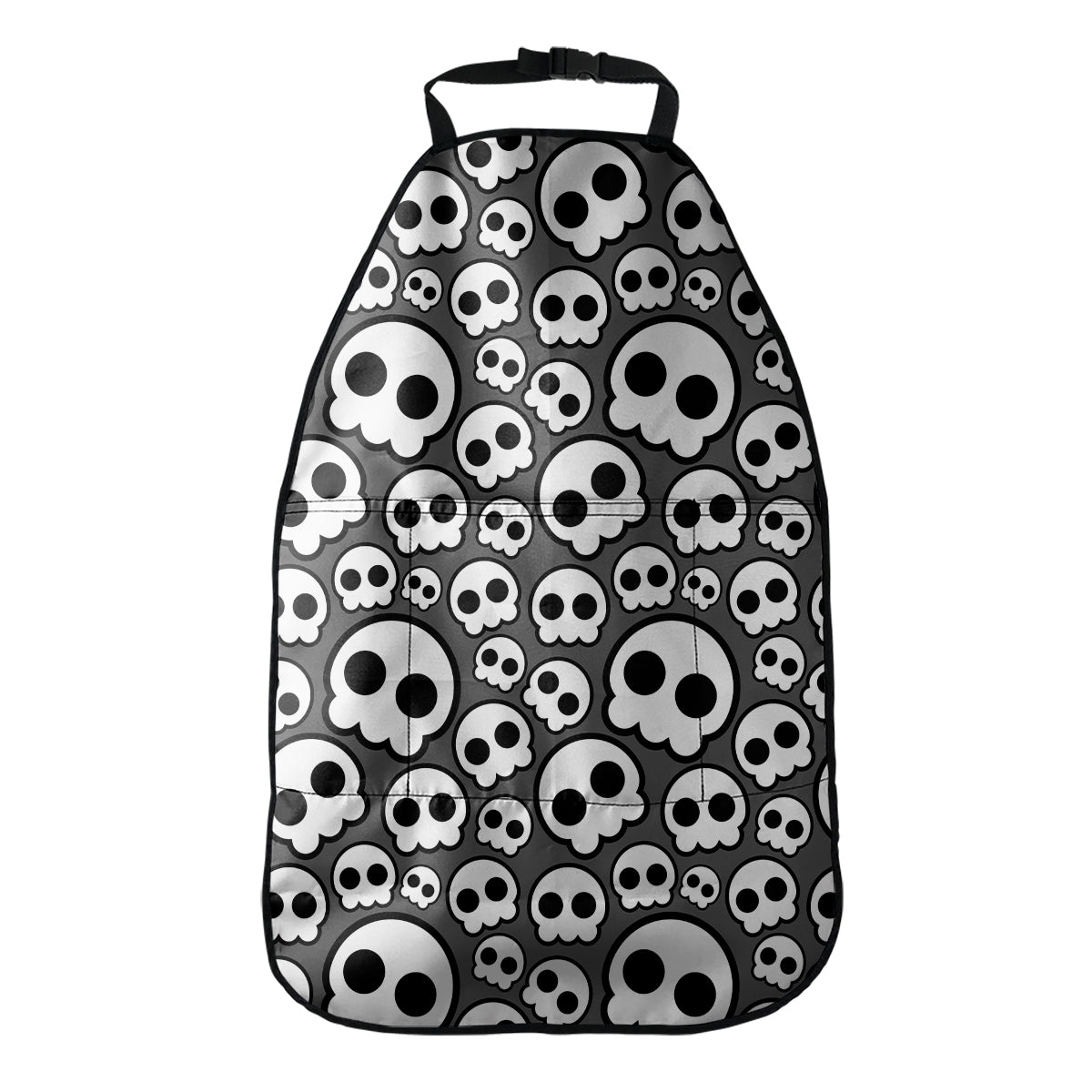 Emo Skull Pattern Print Car Seat Organizers