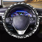 Emo Skull Pattern Print Car Steering Wheel Cover