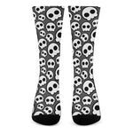 Emo Skull Pattern Print Crew Socks