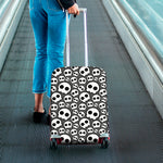 Emo Skull Pattern Print Luggage Cover