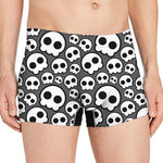 Emo Skull Pattern Print Men's Boxer Briefs
