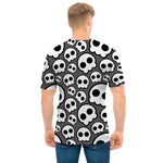 Emo Skull Pattern Print Men's T-Shirt