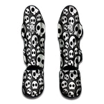 Emo Skull Pattern Print Muay Thai Shin Guard