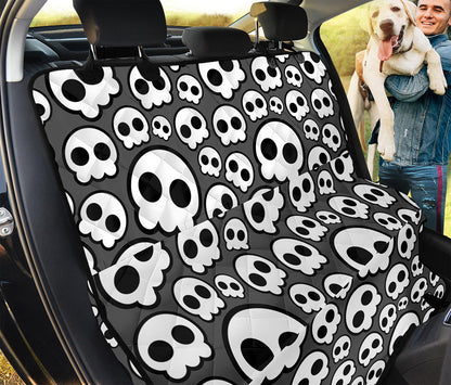 Emo Skull Pattern Print Pet Car Back Seat Cover
