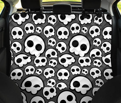 Emo Skull Pattern Print Pet Car Back Seat Cover