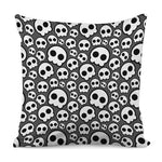 Emo Skull Pattern Print Pillow Cover