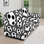 Emo Skull Pattern Print Sofa Cover