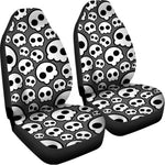Emo Skull Pattern Print Universal Fit Car Seat Covers