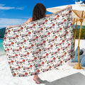 EMS Paramedic Pattern Print Beach Sarong Wrap