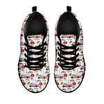 EMS Paramedic Pattern Print Black Sneakers
