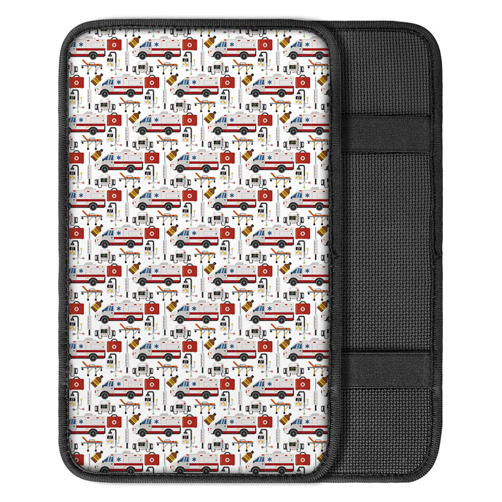 EMS Paramedic Pattern Print Car Center Console Cover