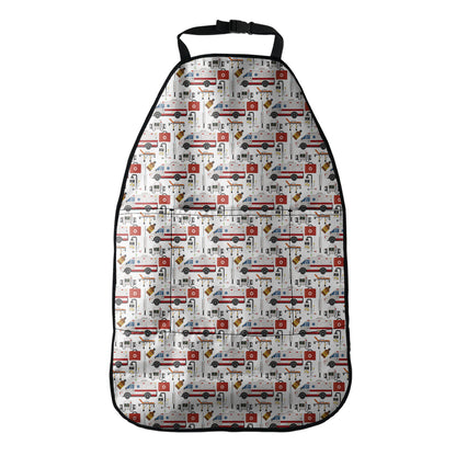 EMS Paramedic Pattern Print Car Seat Organizers