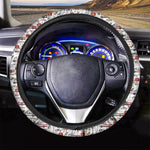 EMS Paramedic Pattern Print Car Steering Wheel Cover