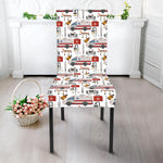 EMS Paramedic Pattern Print Dining Chair Slipcover