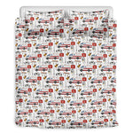 EMS Paramedic Pattern Print Duvet Cover Bedding Set