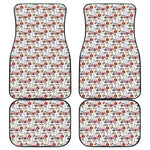 EMS Paramedic Pattern Print Front and Back Car Floor Mats