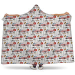 EMS Paramedic Pattern Print Hooded Blanket