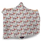 EMS Paramedic Pattern Print Hooded Blanket