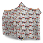 EMS Paramedic Pattern Print Hooded Blanket