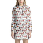 EMS Paramedic Pattern Print Hoodie Dress