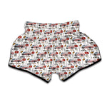 EMS Paramedic Pattern Print Muay Thai Boxing Shorts