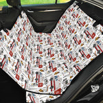 EMS Paramedic Pattern Print Pet Car Back Seat Cover