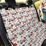EMS Paramedic Pattern Print Pet Car Back Seat Cover
