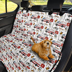 EMS Paramedic Pattern Print Pet Car Back Seat Cover