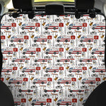 EMS Paramedic Pattern Print Pet Car Back Seat Cover