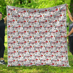 EMS Paramedic Pattern Print Quilt