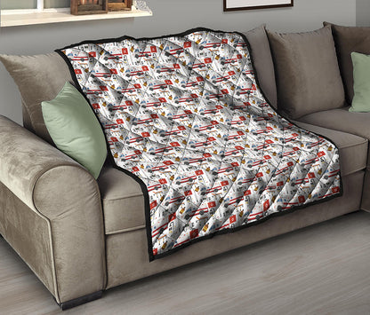 EMS Paramedic Pattern Print Quilt