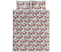 EMS Paramedic Pattern Print Quilt Bed Set