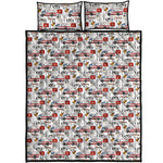 EMS Paramedic Pattern Print Quilt Bed Set