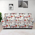 EMS Paramedic Pattern Print Sofa Cover