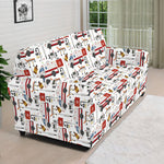 EMS Paramedic Pattern Print Sofa Cover
