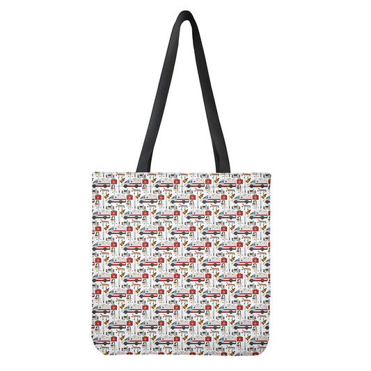 EMS Paramedic Pattern Print Tote Bag