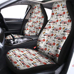 EMS Paramedic Pattern Print Universal Fit Car Seat Covers
