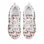 EMS Paramedic Pattern Print White Sneakers