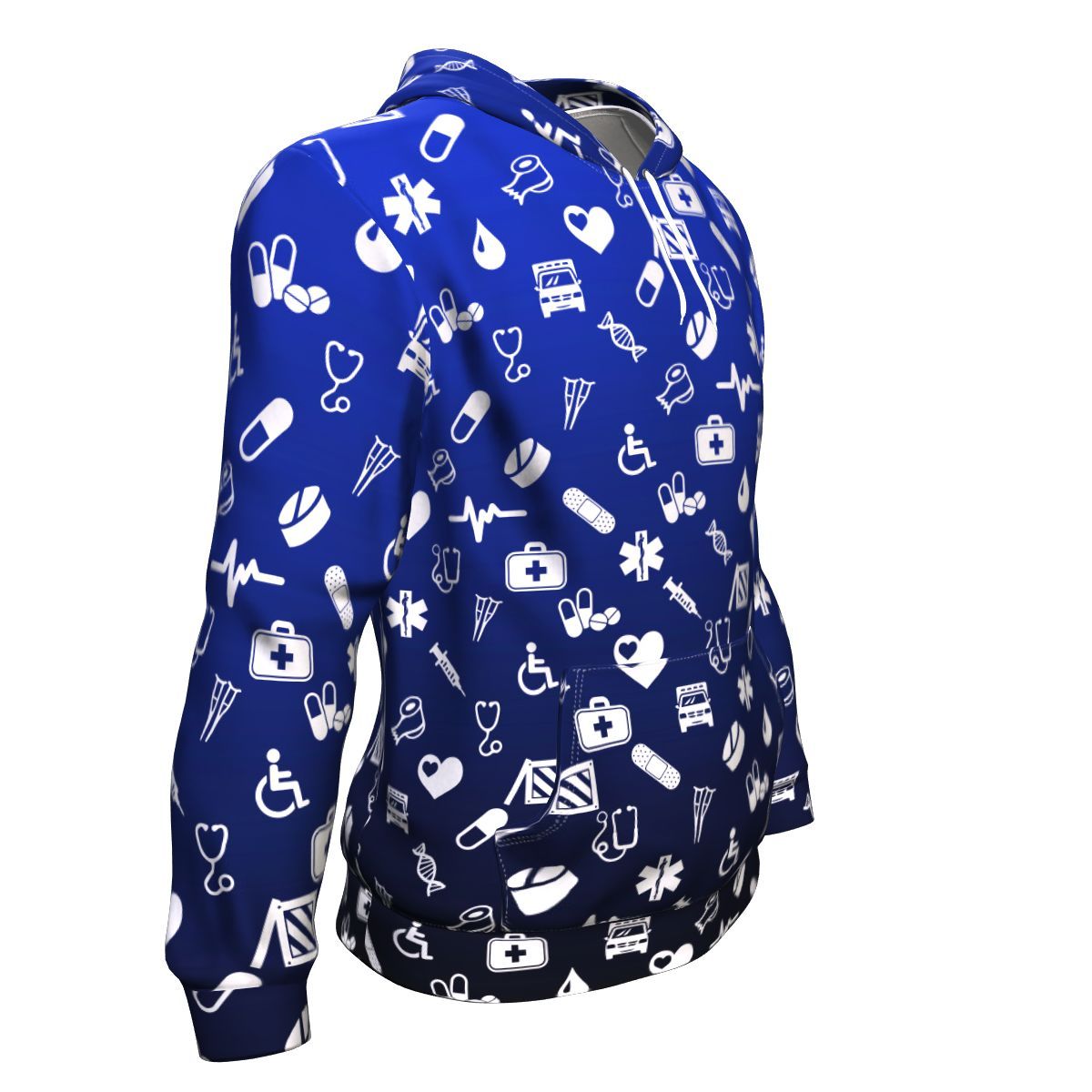 EMT/Paramedic Pattern Unisex Pullover Hoodie GearFrost