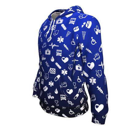 EMT/Paramedic Pattern Unisex Pullover Hoodie GearFrost