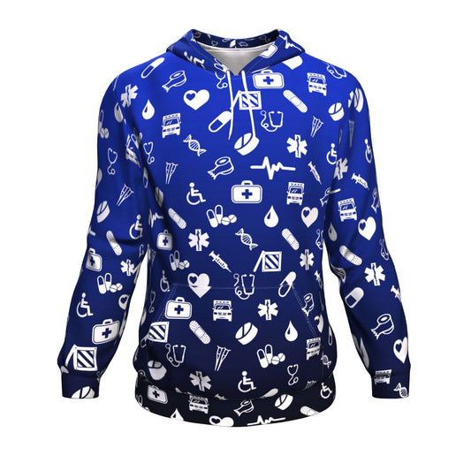 EMT/Paramedic Pattern Unisex Pullover Hoodie GearFrost