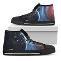 Endless Space Print Black High Top Sneakers