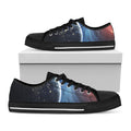 Endless Space Print Black Low Top Sneakers